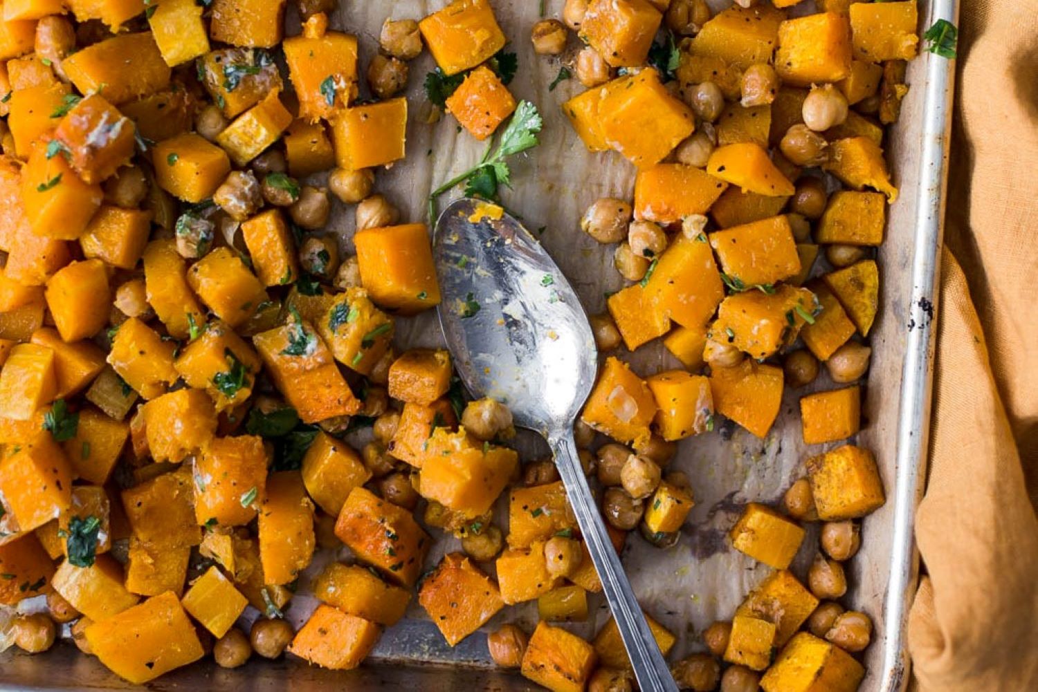 Get the Cumin Roasted Butternut Squash with Chickpeas recipe!
