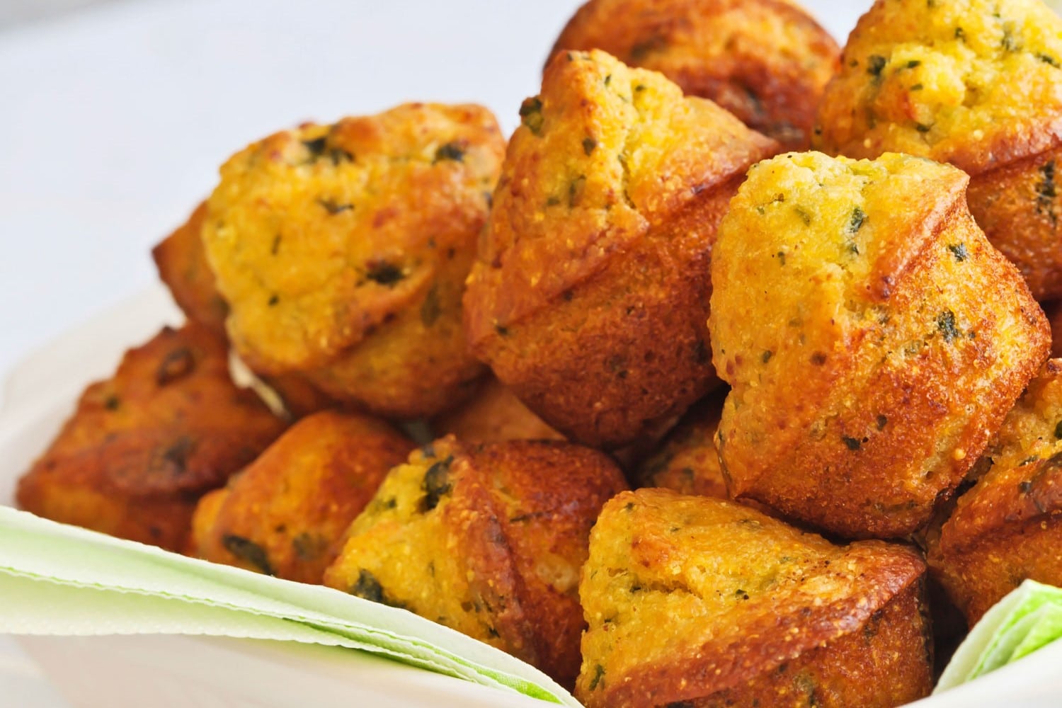 Get the Mini Corn Muffins with Roasted Garlic and Fresh Herbs recipe!