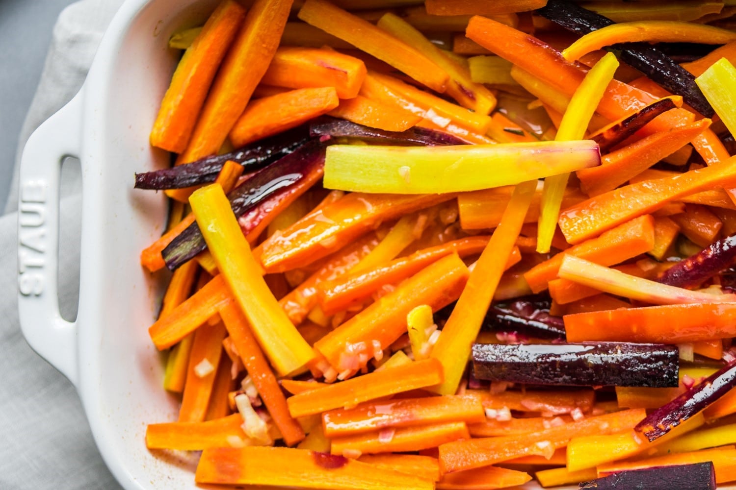 Get the Roasted Rainbow Carrots with Honey recipe!