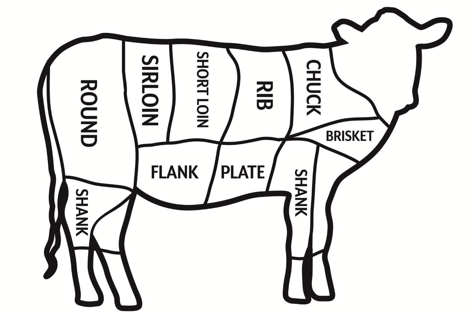 different cuts of beef 