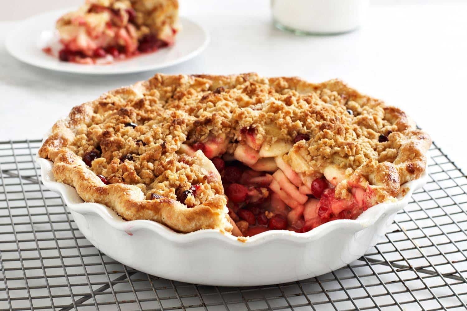 pie recipes for thanksgiving, apple cranberry pie recipe