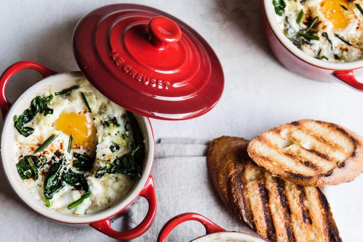 brunch recipes to try, baked eggs