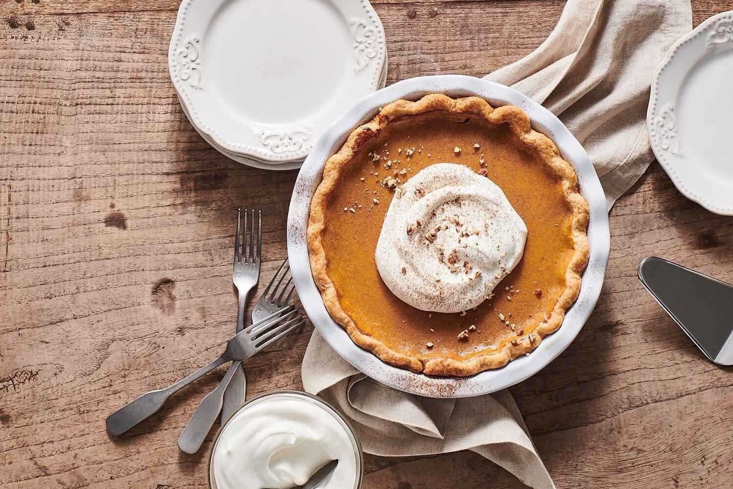 pie recipes for thanksgiving, pumpkin butter pie