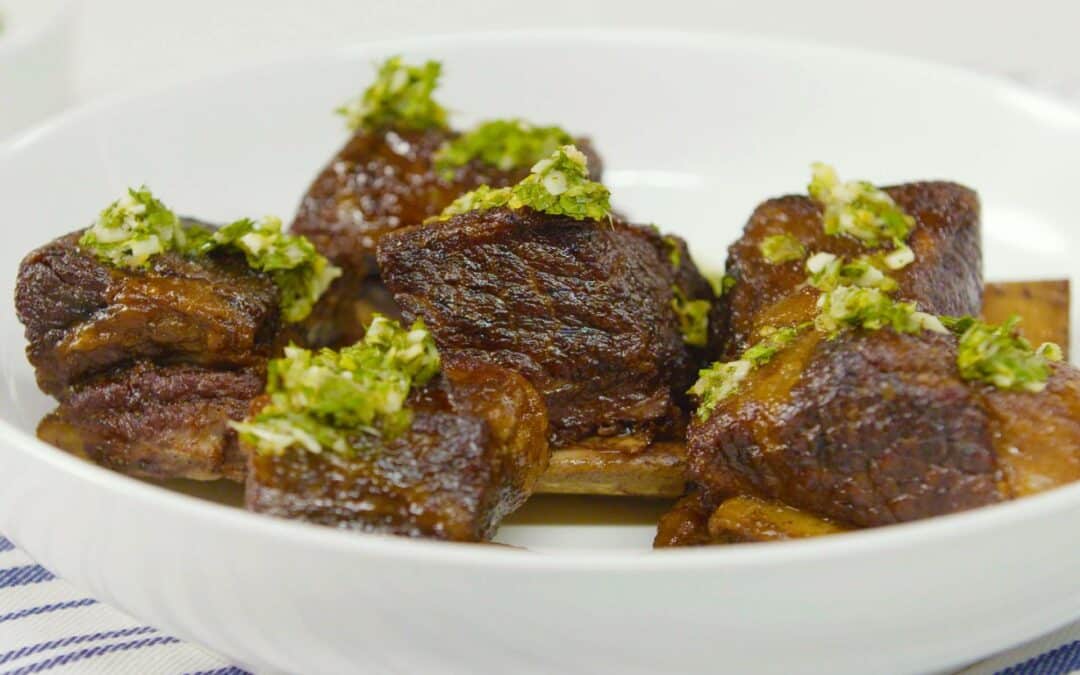 Slow Cooked Beef Short Ribs with Italian Gremolata