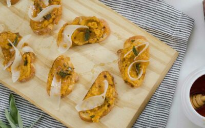 crostini with roasted butternut squash