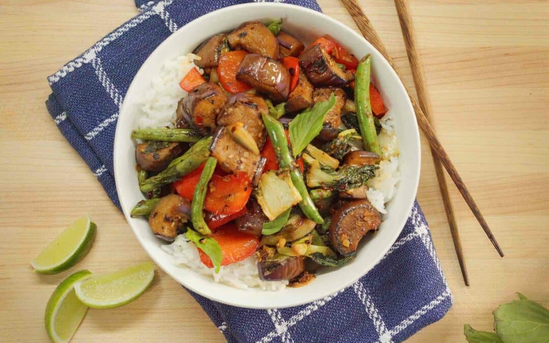 Lemongrass and Thai Basil Vegetable Stir Fry