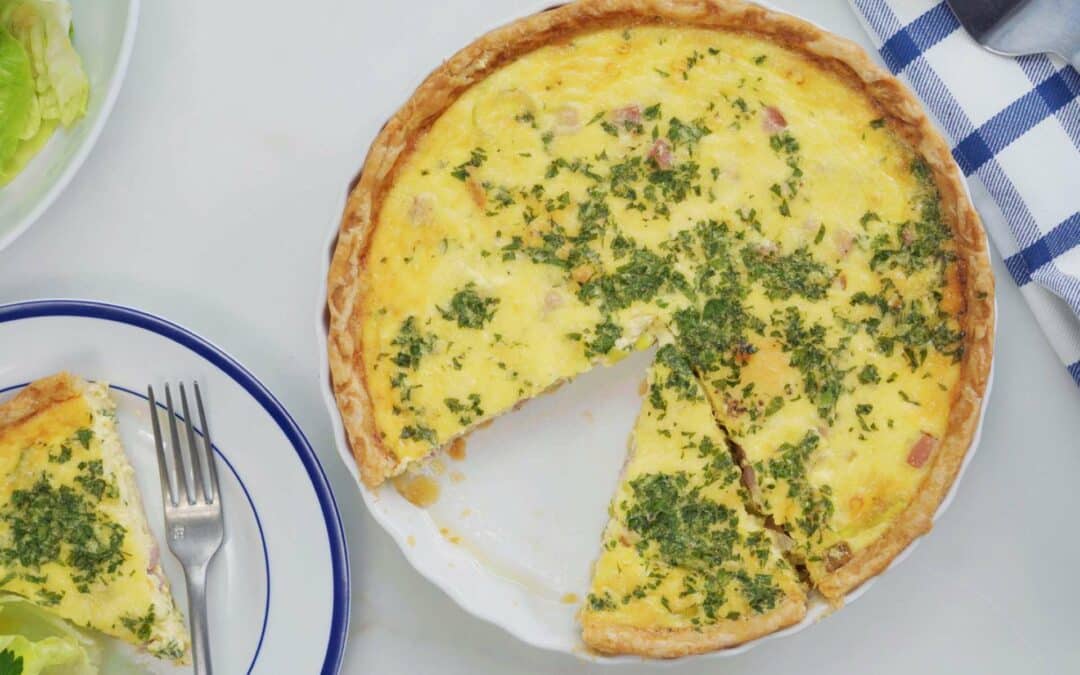 How To Make A Quiche (with Leeks, Parmesan, and Ham)