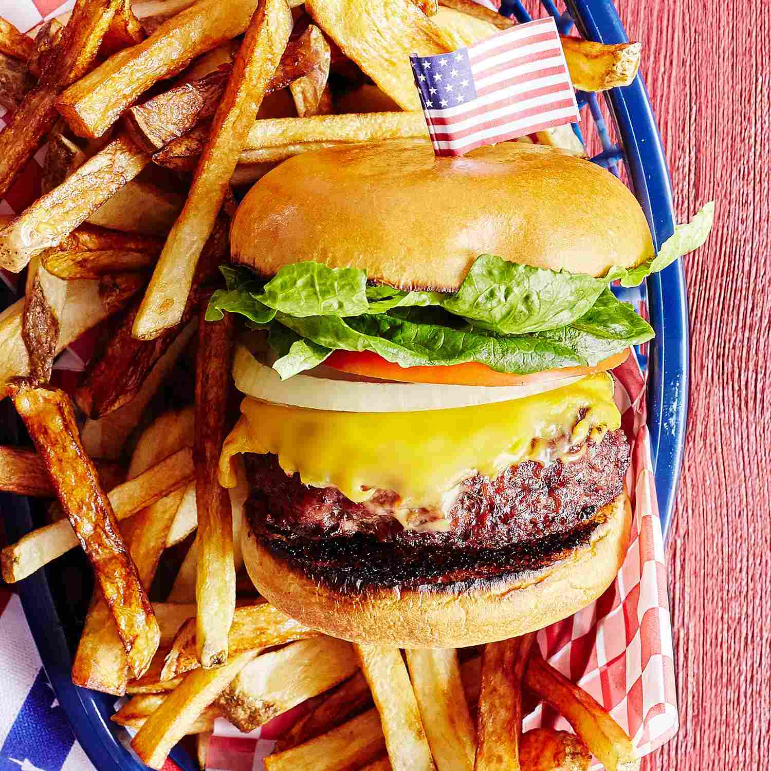 classic american recipes, cheeseburger recipes, 4th of july recipes