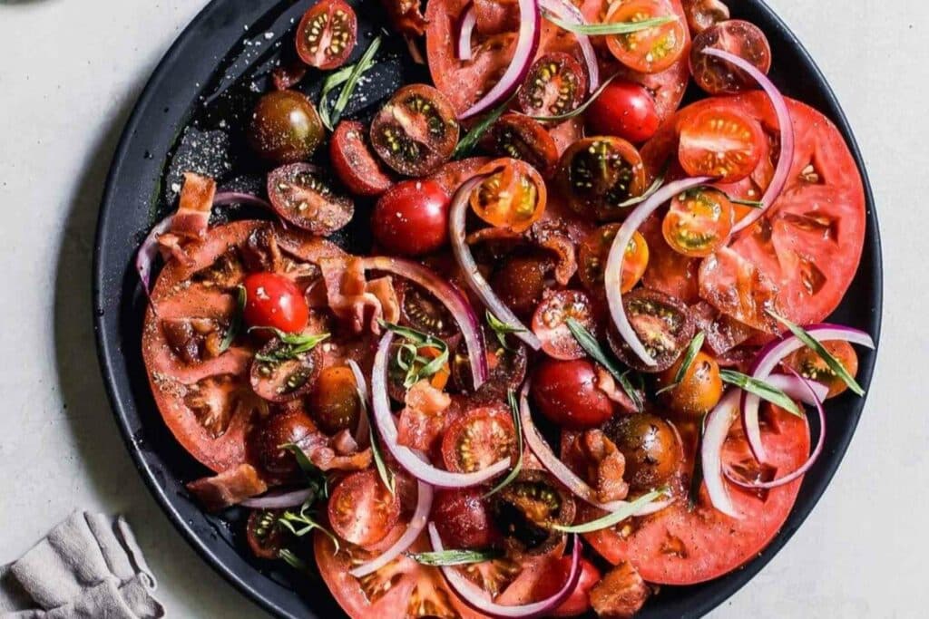 summer tomato recipes, tomato salad recipe, tomato pizza recipe, tomato soup recipe